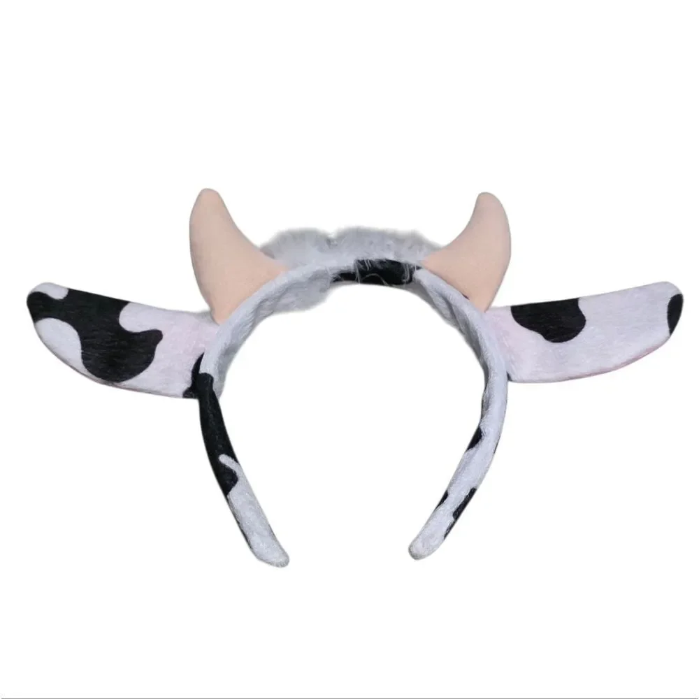Kids Cow Costume Headband with Pink Ears